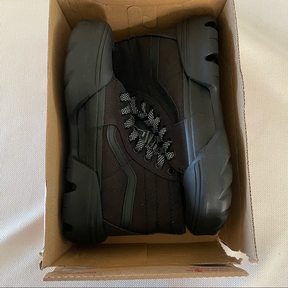 VANS UA SK8-HI TAPERED MODULAR BLACK Woman’s Size 8.5 Men’s Size 7 Heavy Canvas - Picture 9 of 9